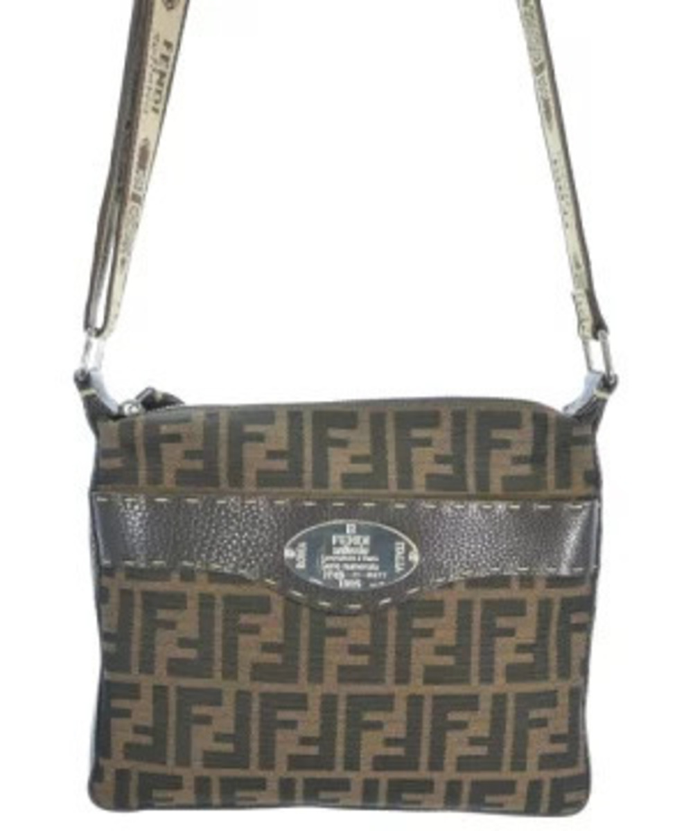 Fendi Shoulder Bag Brown All over pattern